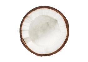 77 Half coconut isolated on a transparent background photo