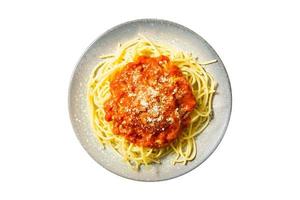 3076 Spaghetti meal isolated on a transparent background photo