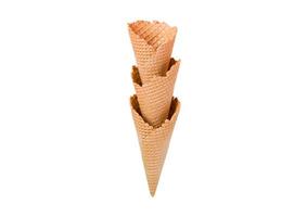 1965 Ice cream cone isolated on a transparent background photo