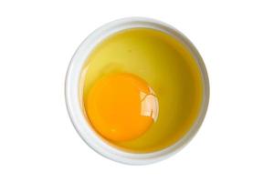 3294 White bowl with egg isolated on a transparent background photo