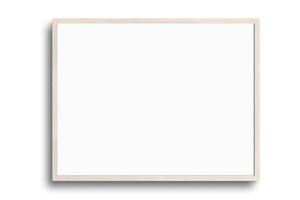 122 Beige landscape picture frame mockup isolated on a transparent background photo