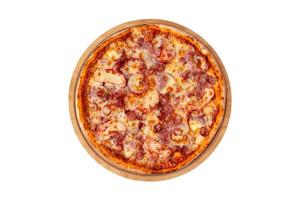 3394 Meats pizza isolated on a transparent background photo