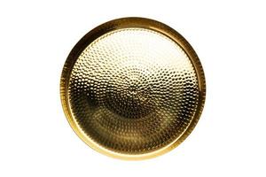 3480 Golden tray isolated on a transparent background photo