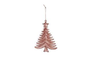 7090 Pink christmas tree isolated on a transparent background photo