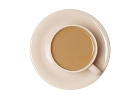 2741 Beige cup of coffee isolated on a transparent background photo