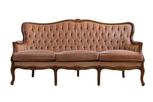 204 marrón sofá aislado en un transparente antecedentes foto