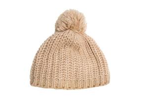 886 Beige beanie hat isolated on a transparent background photo