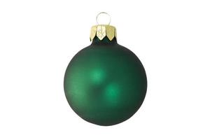 6719 Green christmas ball isolated on a transparent background photo