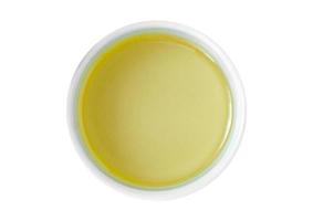 2254 White bowl with oil isolated on a transparent background photo