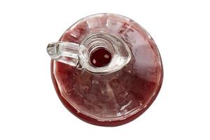 3426 Glass jar with wine isolated on a transparent background photo
