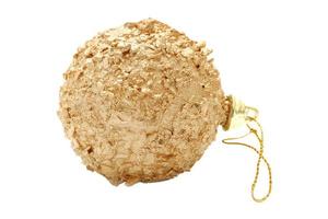 6783 Gold christmas ball isolated on a transparent background photo