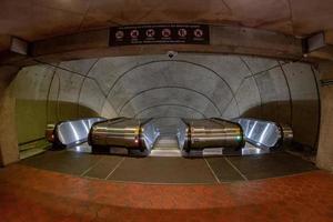 Underground Metro subway moving escalator in washington dc photo