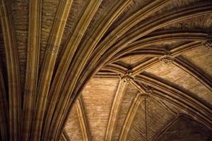 medieval church stone arches detail cathedral photo