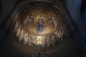 Triest Italy San Giusto Church  mosaic photo