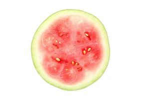 2449 Pink half watermelon isolated on a transparent background photo