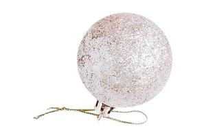 1175 Silver christmas ball isolated on a transparent background photo