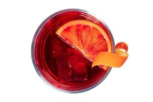 6265 Red drink isolated on a transparent background photo