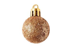 4165 Gold christmas ball isolated on a transparent background photo