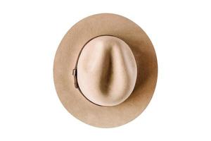 4134 Beige hat isolated on a transparent background photo