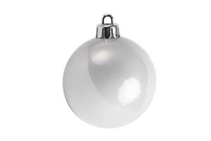 4667 Silver christmas ball isolated on a transparent background photo