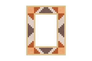 230 Ethnic picture frame isolated on a transparent background photo