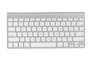 3677 plata teclado aislado en un transparente antecedentes foto
