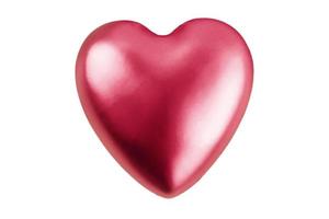 7351 Pink heart isolated on a transparent background photo