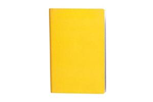 2643 Yellow notebook isolated on a transparent background photo