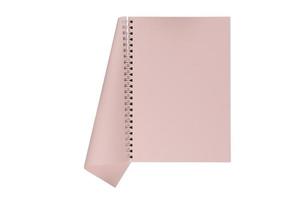 7020 Pink notebook isolated on a transparent background photo