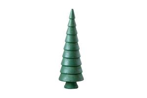 6569 Green christmas tree isolated on a transparent background photo