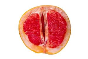 33 Half grapefruit isolated on a transparent background photo