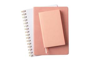 1103 Pink notebook isolated on a transparent background photo