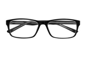 1092 Black eyeglasses isolated on a transparent background photo