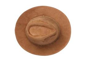 1985 Brown hat isolated on a transparent background photo