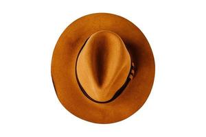 4037 Brown hat isolated on a transparent background photo