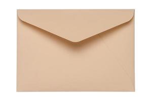 4639 Beige envelope isolated on a transparent background photo