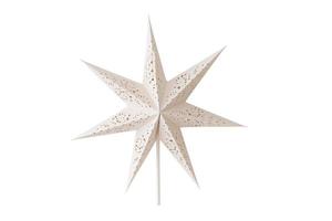6839 Beige star isolated on a transparent background photo