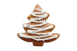 6927 Brown christmas cookie isolated on a transparent background photo