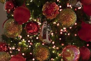 Paris Christmas tree decoration detail photo