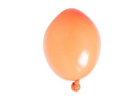 2531 Orange balloons isolated on a transparent background photo