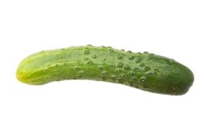3320 Green cucumber isolated on a transparent background photo