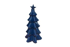 6969 Blue christmas tree isolated on a transparent background photo