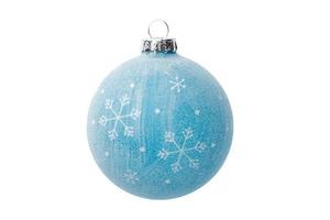6962 Blue christmas ball isolated on a transparent background photo