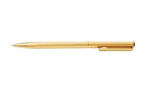 6782 Gold pen isolated on a transparent background photo