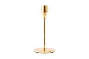 2222 Gold candle holder isolated on a transparent background photo
