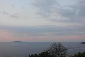 beautiful views of the hills, sea and mountains photo