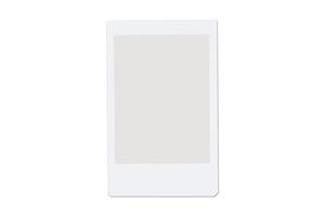 4880 White film frame mockup isolated on a transparent background photo