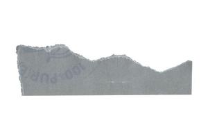 3517 gris Rasgado papel aislado en un transparente antecedentes foto