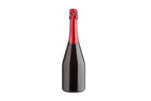 7577 Black bottle isolated on a transparent background photo