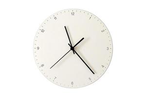 31 White clock isolated on a transparent background photo